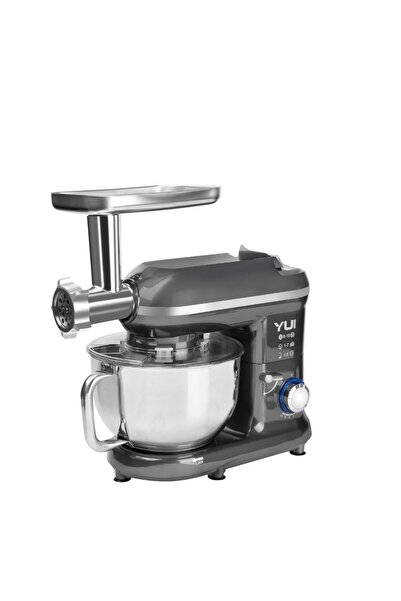 Yui M120 Multi-fonksiyonel 3'ü Bir Arada Stand Mikser Kıyma Setli Ve Blender Özellikli Gri