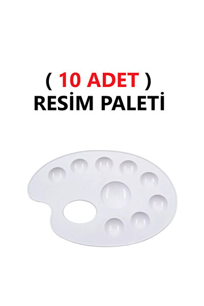 TİFOYS ( 10 ADET ) Resim Boya Paleti - Plastik Palet, Okul Ressam Paleti - 20...