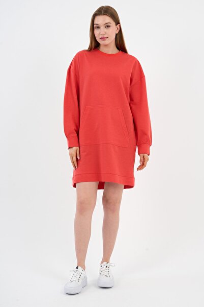ALEXANDERGARDI Kadın Kanguru Cepli Oversize Tunik (B24-00225)