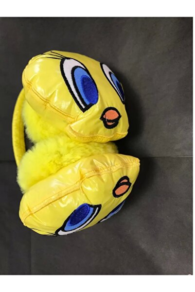 Genel Markalar Tweety Peluş Kulaklık Soğuktan Koruyucu Yumuşak Dokulu