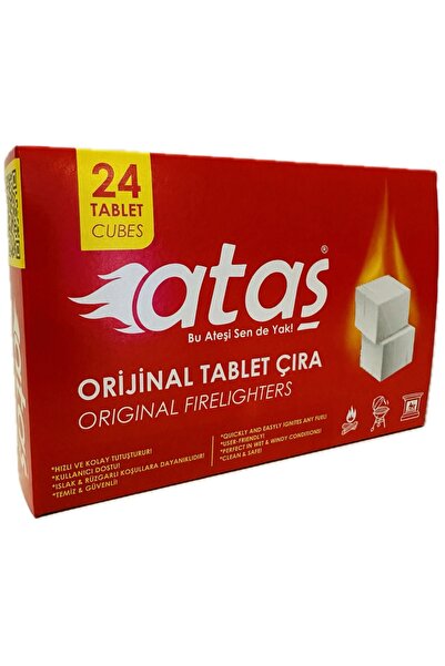 Genel Markalar ATAŞ Mangal Kömür Tutuşturucu Tablet Çıra 24 PCS