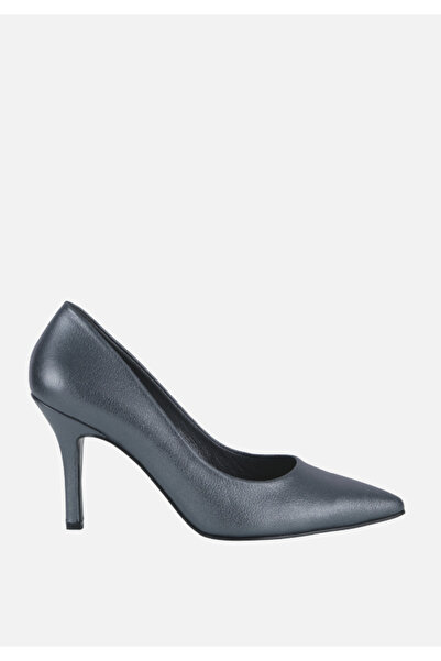 Hakiki Parlak Deir 8.5 cm Kadın Stiletto