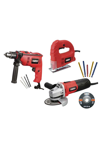 Genel Markalar Yok Eco 3'lü Set (TAŞLAMA, MATKAP, DEKUPAJ) Darbeli Anahtarlı ...