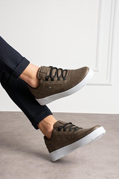 L.A Polo Comfortable Fit Casual Men's Mink White Sneaker 519