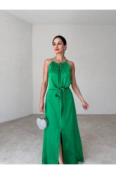 Mooi Butik Rochie Maxi KAFKA 0032 - Verde