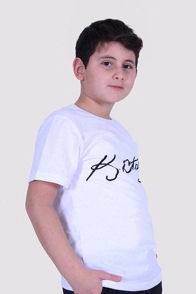 FYK KİDS Tricou unisex semnat Atatürk cu semiluna și stea