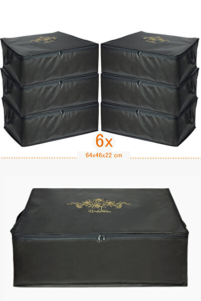 umbellatum Hurç Baza Altı Düzenleyici Siyah 6 Adet Set Siyah Renk Büyük Boy