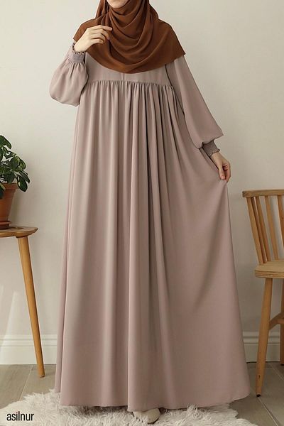 ASİLNUR Stone Color Eda Dress