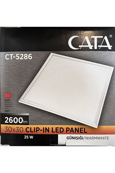 Cata Luminaire Cata Daylight 25 Watt 30X30 Clip Led Panel
