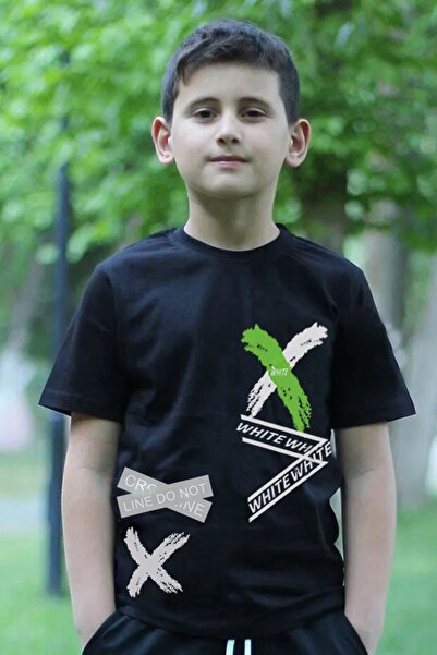 FYK KİDS Tricou cu decolteu rotund imprimat