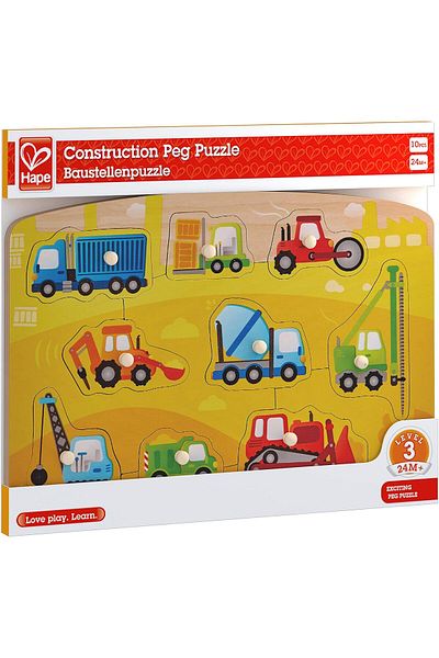 Hape Construction Peg Puzzle E1407