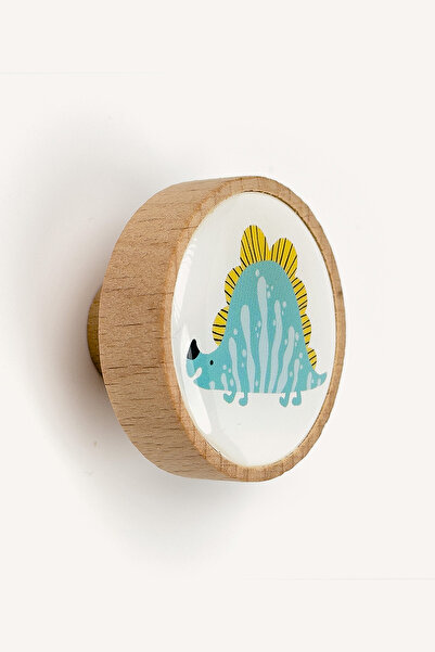 Kulpingo Dinozor Serisi Ahşap Çocuk Odası Kulp - Dino4