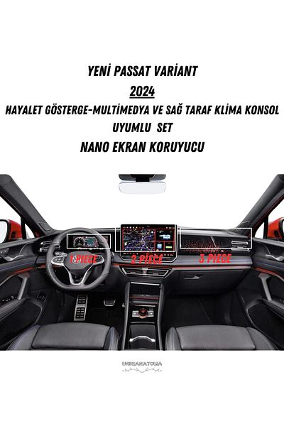 UniqAnatolia New Passat Variant 2024 Whole Set Compatible Nano Screen Protector