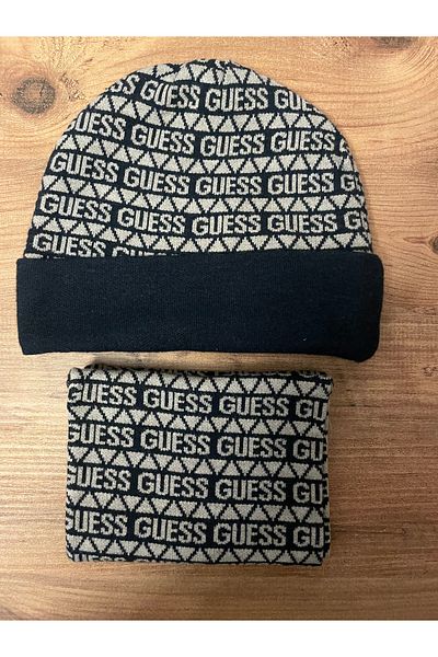 Guess Unisex Hat and Neck Collar Set (Size)