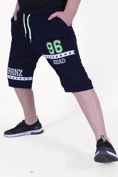 FYK KİDS Φωσφόρος Χρώμα Λεπτομερές 96-bronx Κείμενο τυπωμένο Boy's Capri