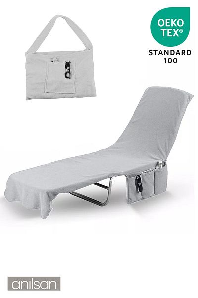 Anılsan 60X180 cm 100% Cotton Sunbed Towel - Fast Drying Beach and Pool Towel