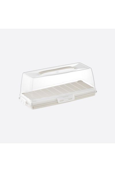 PONÇİK STORE Set of 2 Cake Pastry Pastry Storage Container, Lockable Carrying Jar, Baton Cake Storage Carrying Container