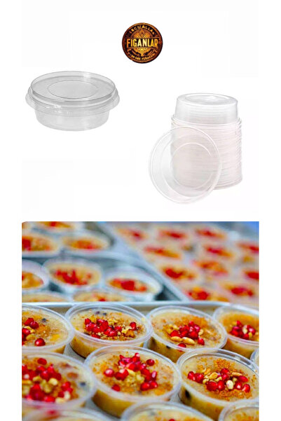figanlar ambalaj 50 adet 150 cc plastik şeffaf kapaklı süp kase aşure kasesi ...