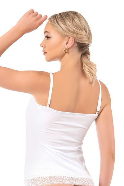 ÖZKAN underwear Özkan 22795 طوق وتنورة نسائية من القطن المشروط وأشرطة رفيعة من الدانتيل