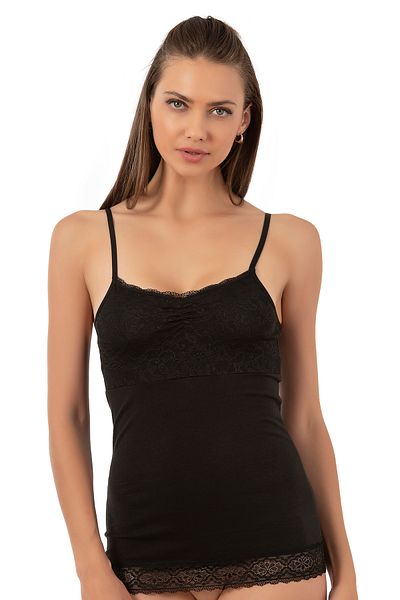 ÖZKAN underwear حذاء رياضي نسائي من Özkan 24186 مصنوع من القطن والليكرا وحزام رفيع من الدانتيل