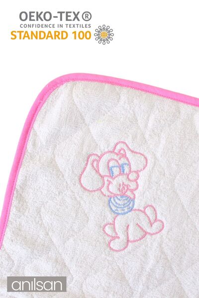 Anılsan %100 Pamuk Bebek Kundak Havlusu - Sevimli Köpek Desenli Yumuşak Bebek...