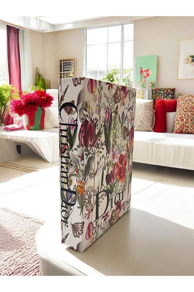 Saccura Decor Colorful Floral Pattern Decorative Book Box – Stylish and Functional