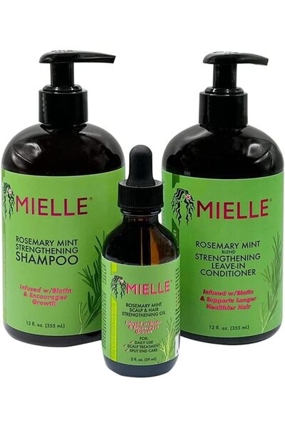 MIELLE Organix Rosemary Mint Biotin Enriched Hair Growth Kit - 3 Piece Set