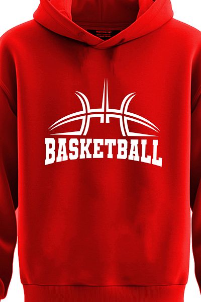 TOP GLORY Суичър с качулка и баскетболен мотив - 3 прежди BASKETQ1001