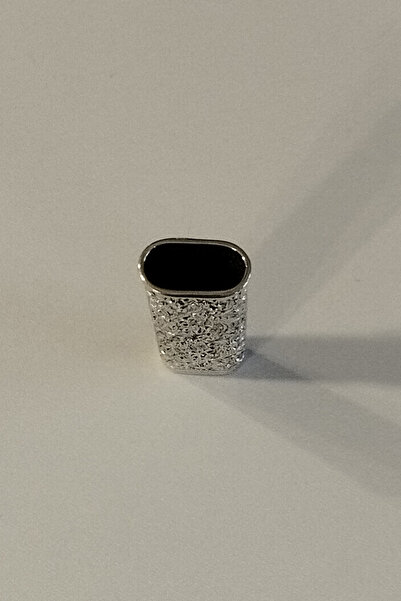 Sanal Kuyumculuk 925 Ayar Gümüş Standart Çakmak Modellerine Uygun Çakmak Kılıfı Kalp Motiftli