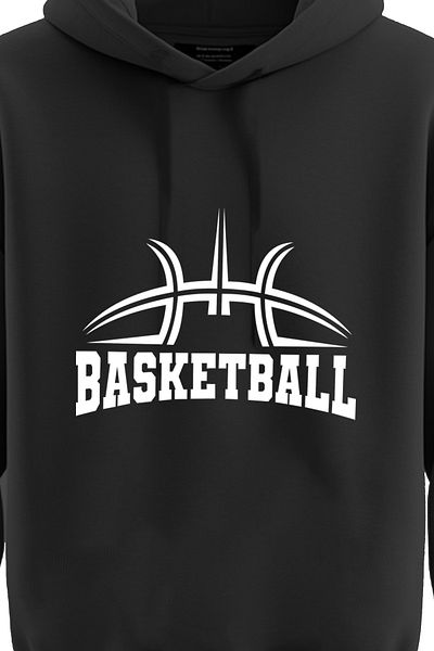 TOP GLORY Суичър с качулка и баскетболен мотив - 3 прежди BASKETQ1001