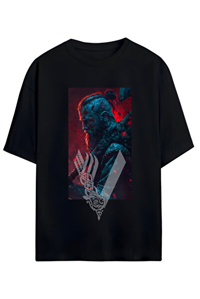 MAGORS TRICOU OVERSIZE UNISEX DE BUMBAC PROIECTAT VIKINGS