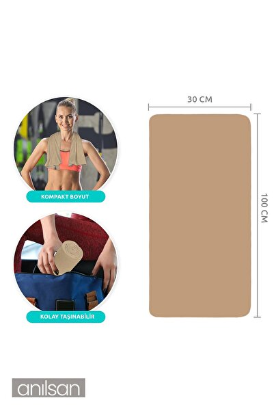 Anılsan Спортивний рушник 30x100см 100% бавовна - висока поглинаюча здатність, легкий і швидко сохне