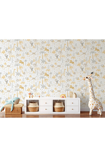 SURYA Çocuk Odası Duvar Kağıdı Little Safari