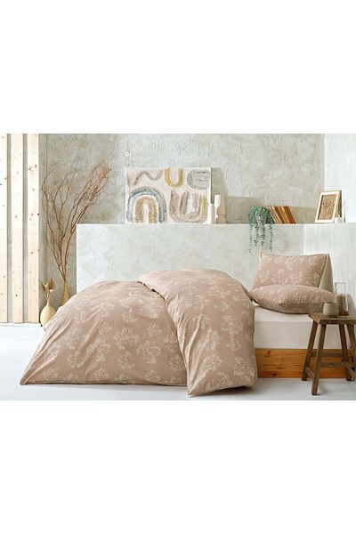 Hibboux Gypso 100% βαμβάκι, μικροσκοπικό σχέδιο λουλουδιών, μποέμ, αναπνεύσιμο σετ παπλωματοθήκης