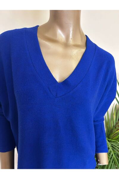 PERA ÖRGÜ SANATI BÜYÜK BEDEN TRİKO POLAR DOKULU KAZAK