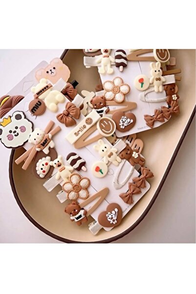 EliraToka Set de 14 bucăți de accesorii de păr cu desene animate drăguțe pentru copii