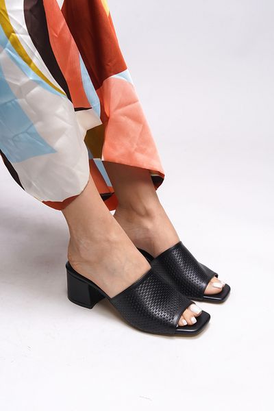 Riccon Janriara Damen-Hausschuhe mit schwarzem Absatz - 0012128   Modell