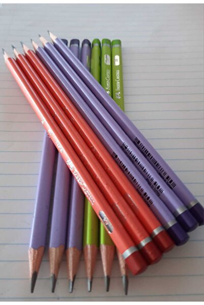 Faber Castell 12 Adel Pencils - Pastel Coral, Triangle Model