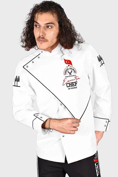 Üniformanya Chef Dress - Name Gift, Chef Jacket & Clothes, Chef Cook Jersey