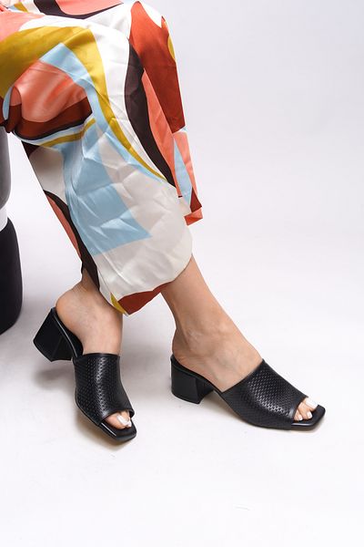 Riccon Janriara Damen-Hausschuhe mit schwarzem Absatz - 0012128   Modell