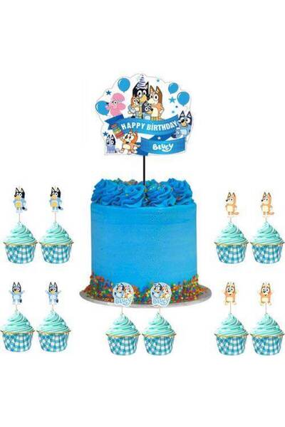 Parti Dükkanım Bluey Cake Topper Set