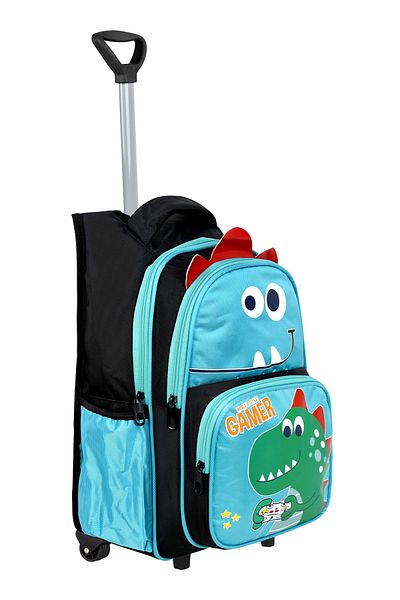 çantamgelsin Black Dinosaur Printed, Orthopedic Back Featured, Primary School Bag + Lunch Box