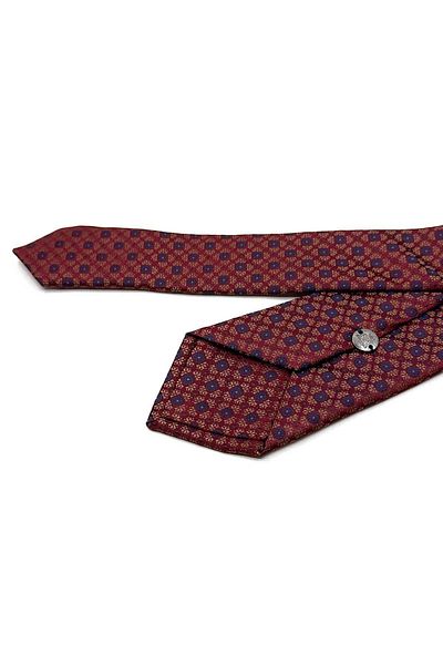 Kravatkolik Burgundy Motif Pattern Slim Tie Sk8002
