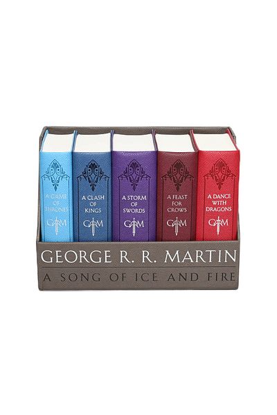 Bantam Press A Game of Thrones - (Song of Ice and Fire Series) Leather Cloth Boxed Set - Leather Bound