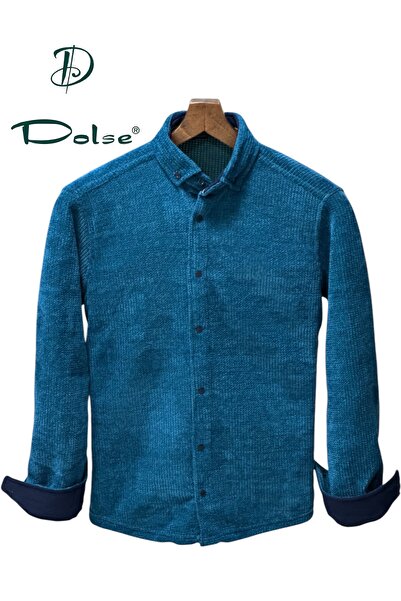DOLSE Slimfit Premium Örme Kumaş Gömlek