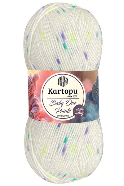 Kartopu Baby One Prints Μωρό μαλλί χωρίς μουτζούρες B2536