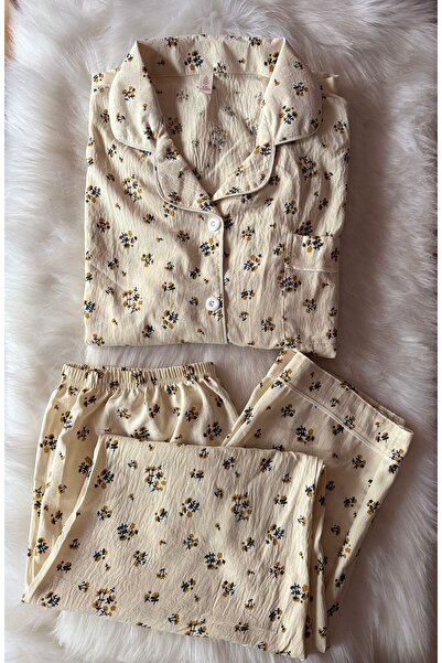 Eftelya çiçek desenli pijama takımı