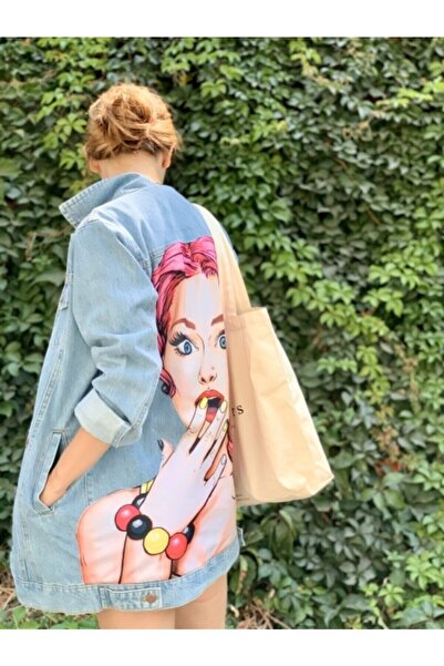 poupee Pop-Art vzorovaná džínová bunda - džínová bunda