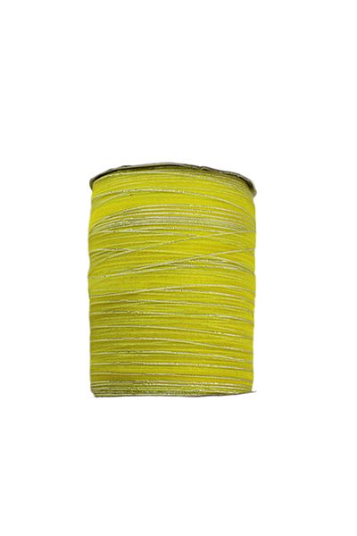 Eminonutoptanci Yellow Organza Ribbon - 1 cm Edge Ribbon, 457 Meters
