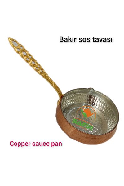 SAFİR Copper sauce bowl Copper sauce pan medium size oil sauce bowl A++ SAFIR TEA BOILERS